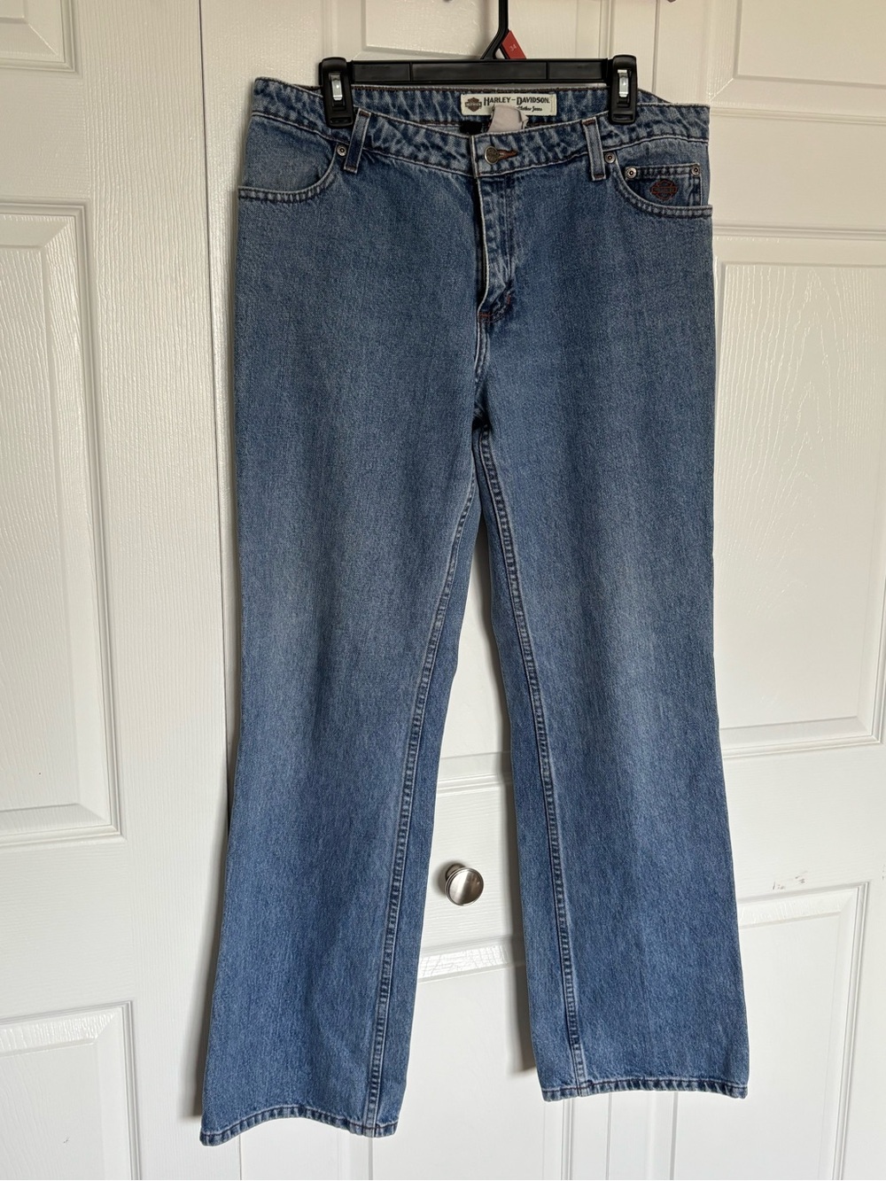 Harley-Davidson Women’s Jeans Size 12 Blue Denim Straight Leg Genuine MotorCloth